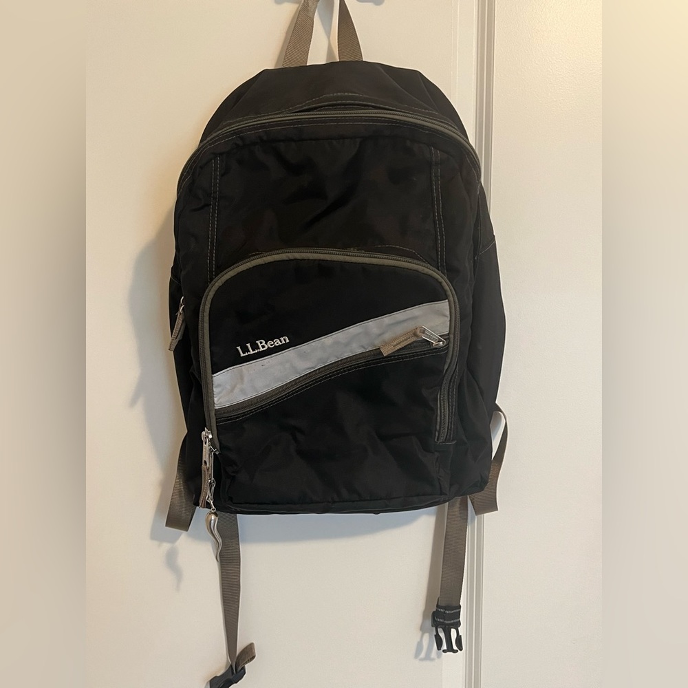 LL Bean Backpack Dark Green Hiking Camping Outdoors Bag